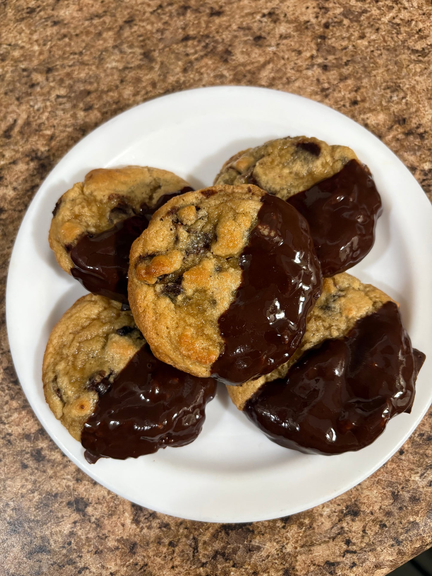 Dipped Chocolate Chip Cookie