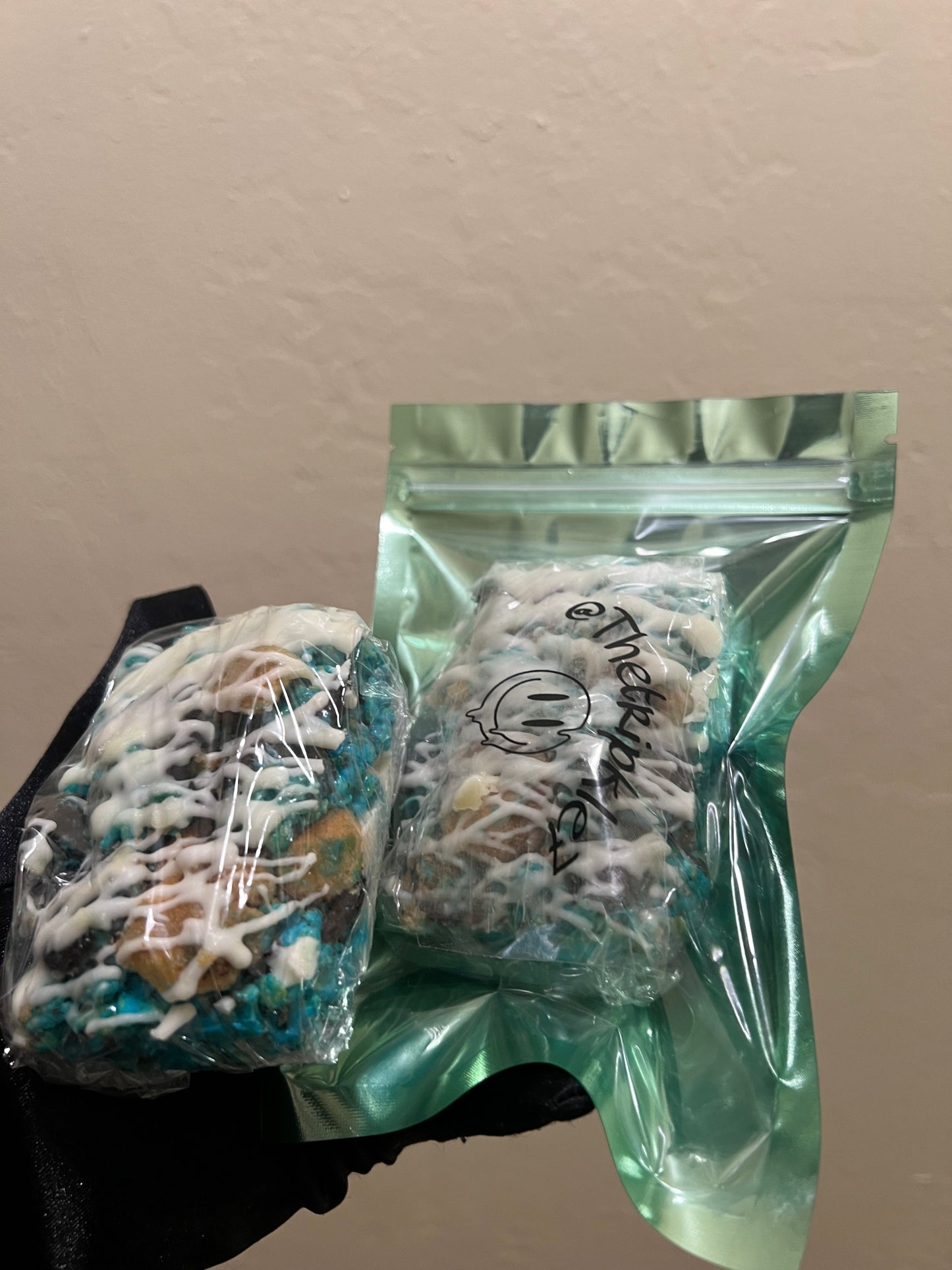 Cookie Monster Rice Krispy