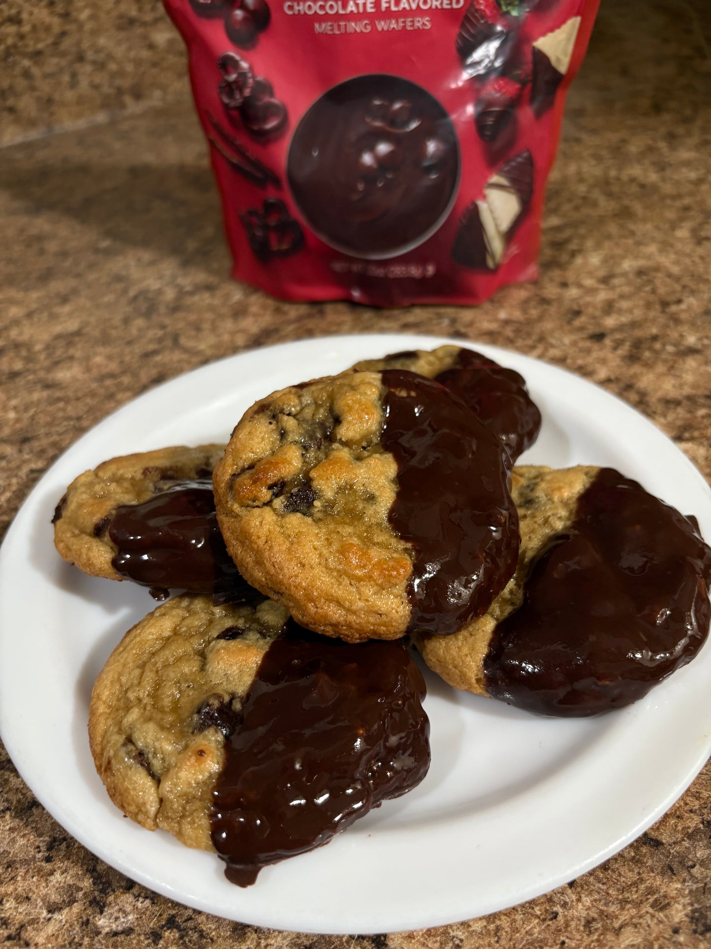 Dipped Chocolate Chip Cookie