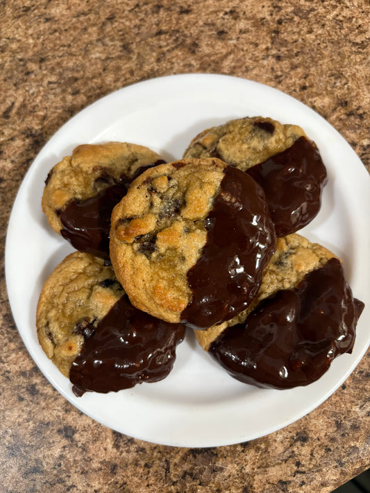Dipped Chocolate Chip Cookie